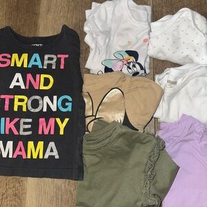 Baby Girll 18 Month Shirt & Onesie Bundle